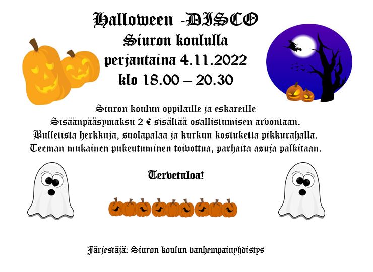 Halloween Disco kutsu nettiin 041122