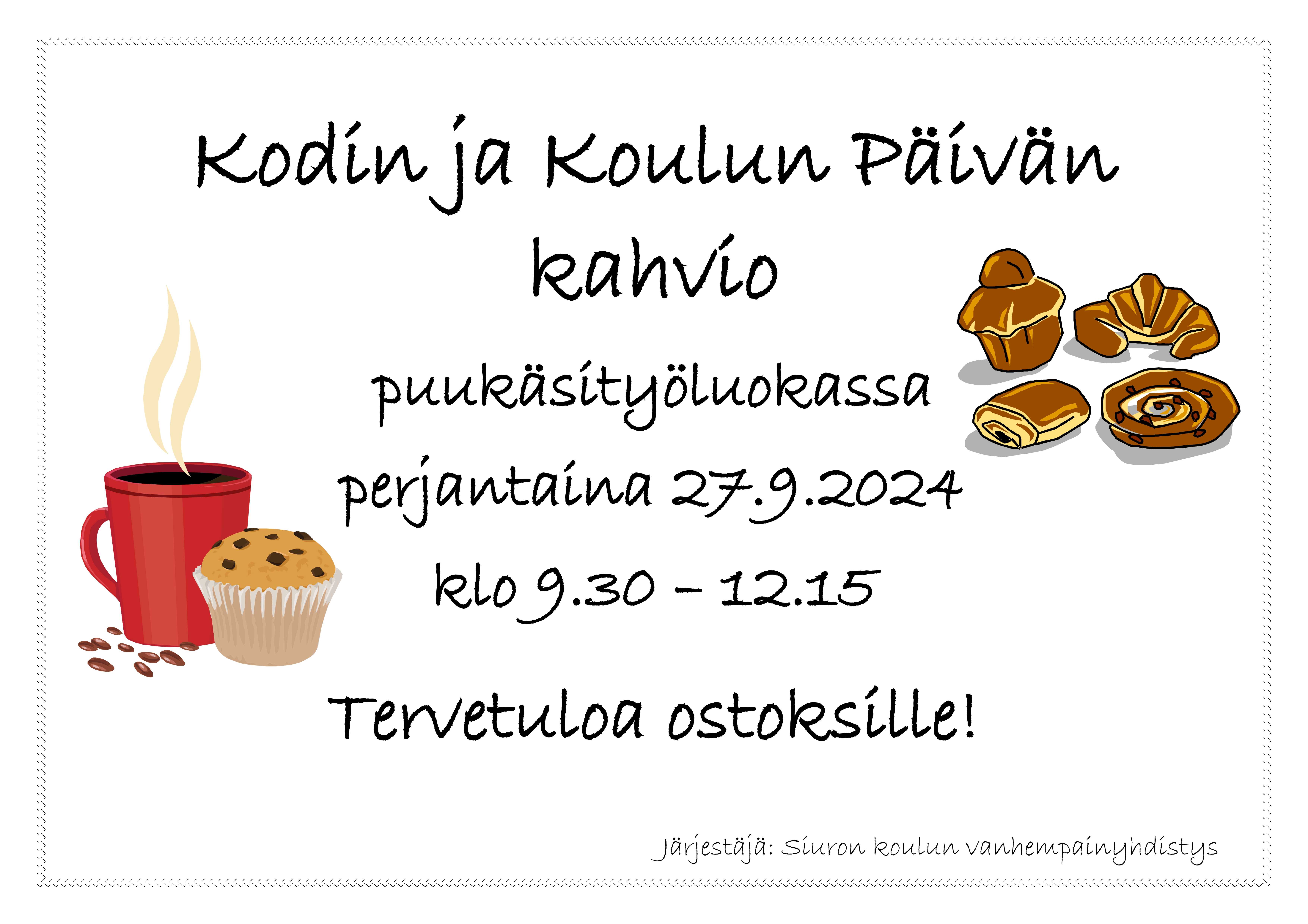 Kodin ja Koulun Päivän kahvio mainos 270924