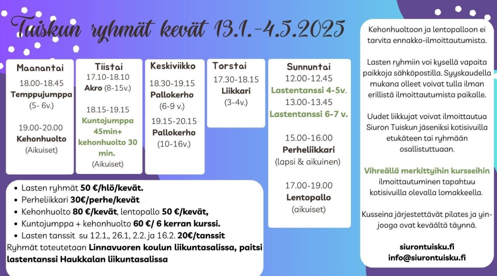 Siuron Tuisku kevät 2025